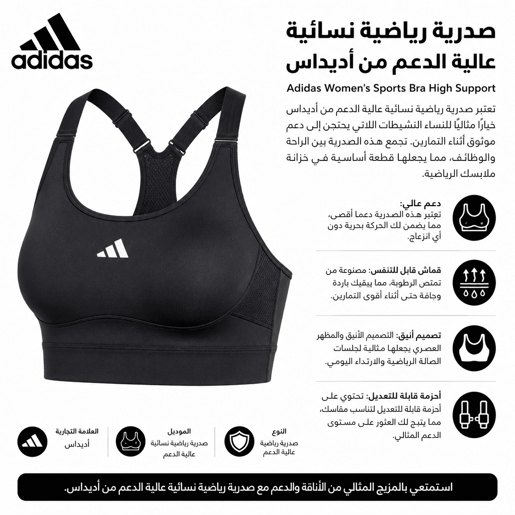 Adidas Women’s Sports Bra High Support