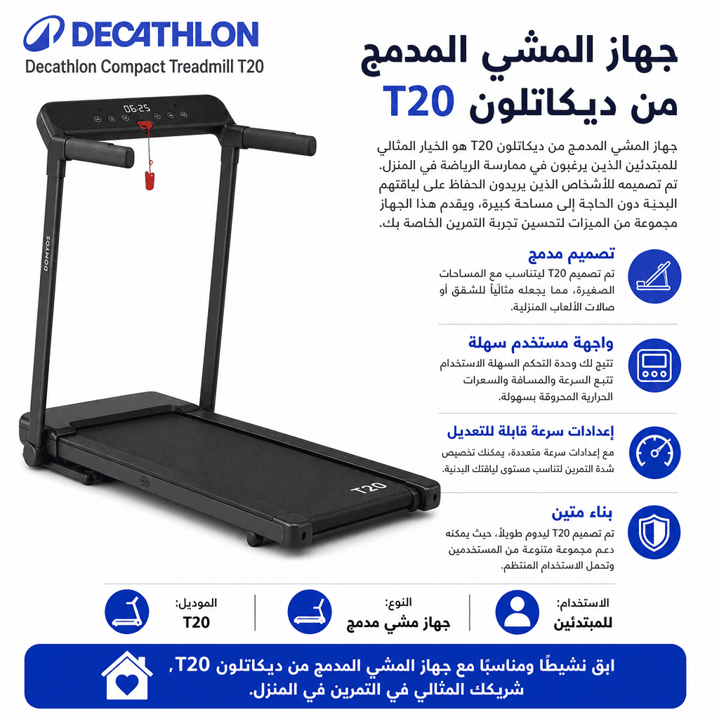 Decathlon Compact Treadmill T20