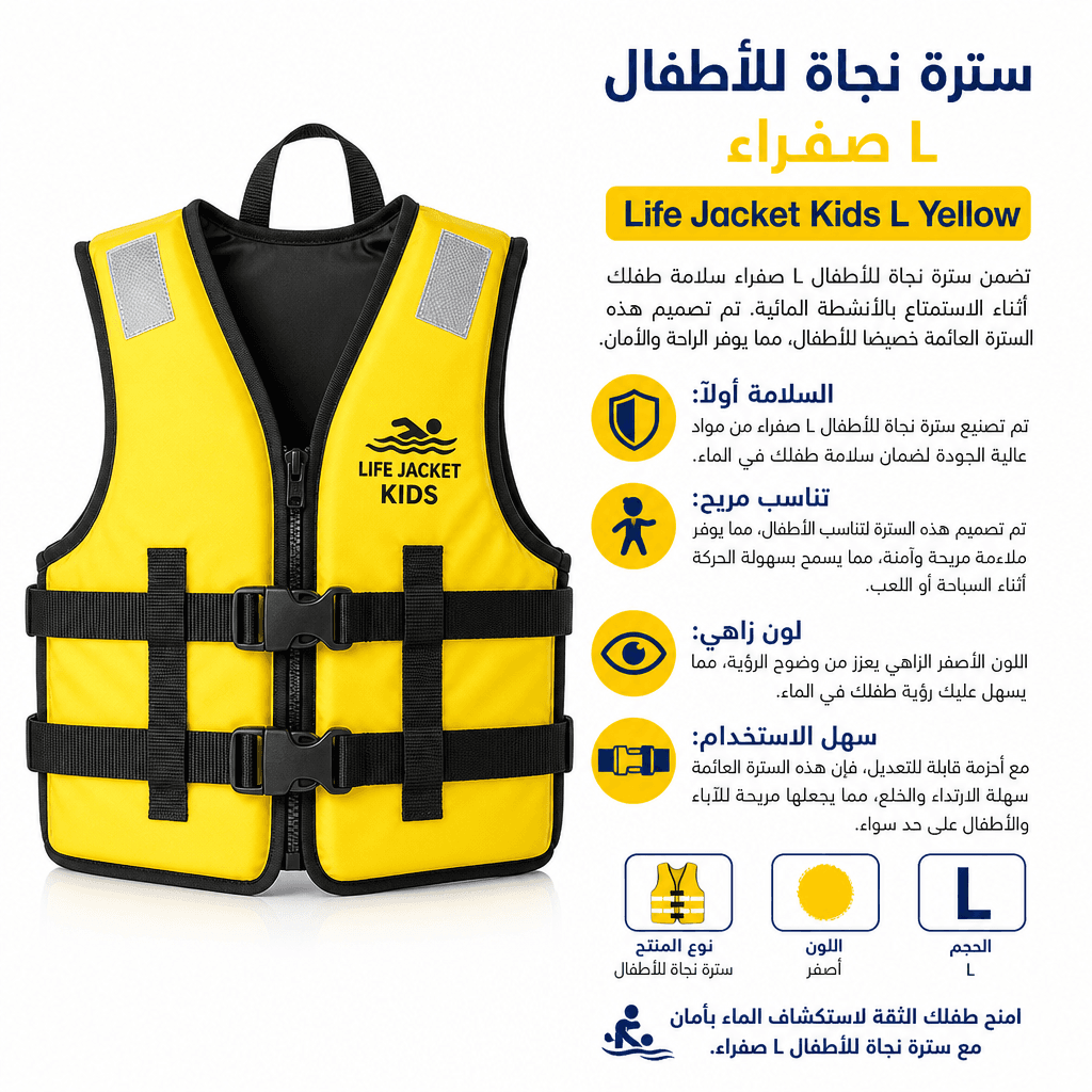 Life Jacket Kids L Yellow