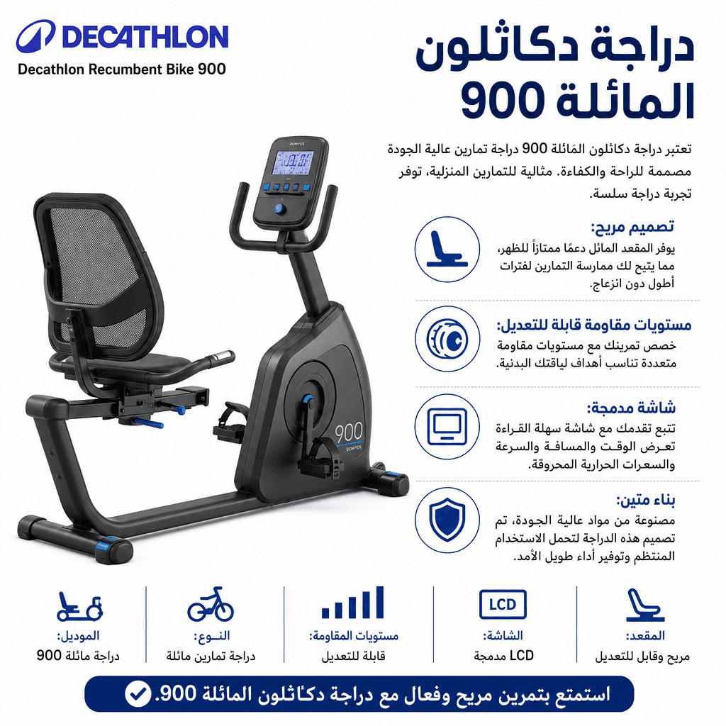 Decathlon Recumbent Bike 900