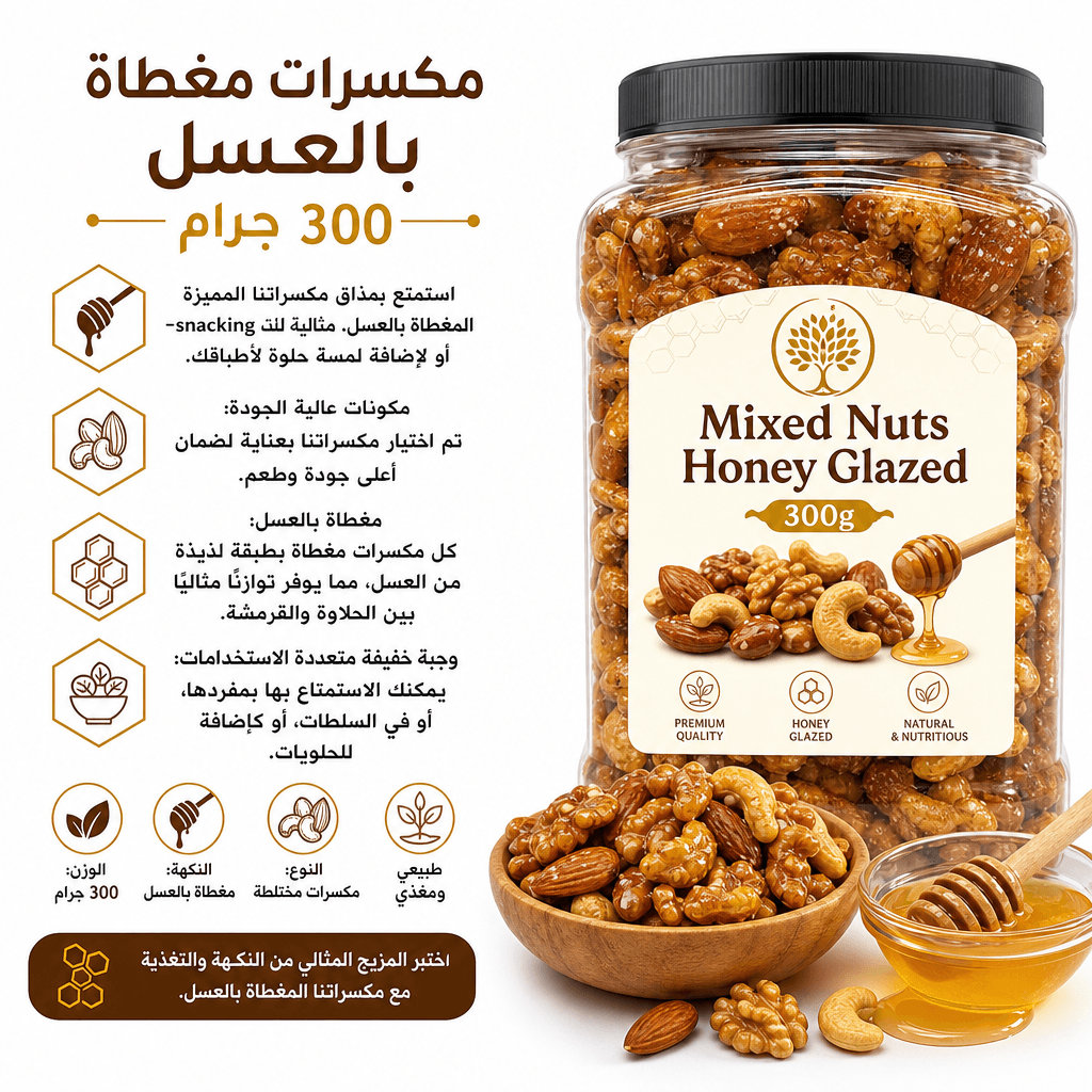 Mixed Nuts Honey Glazed 300g