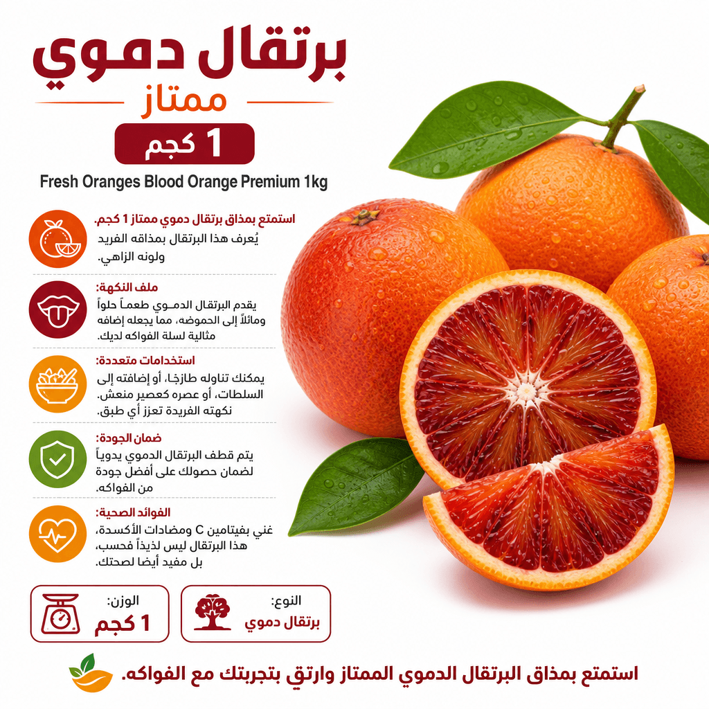 Fresh Oranges Blood Orange Premium 1kg