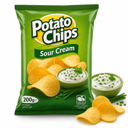 Potato Chips Sour Cream 200g product image