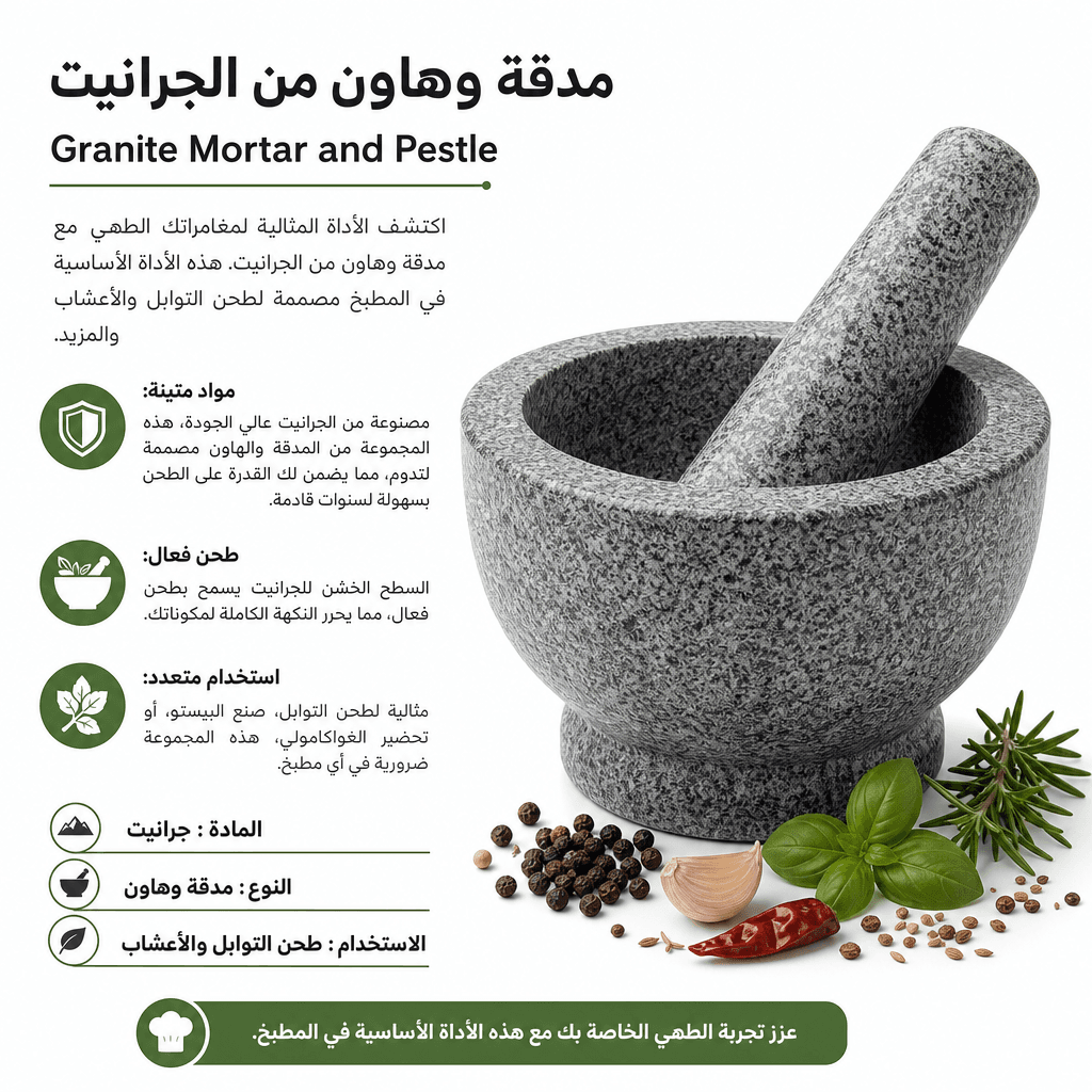 Granite Mortar and Pestle