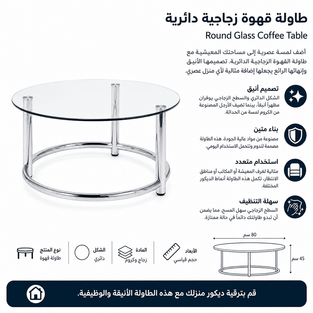 Round Glass Coffee Table