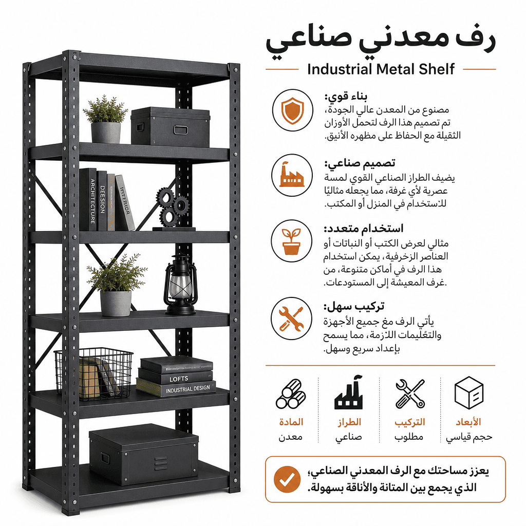Industrial Metal Shelf
