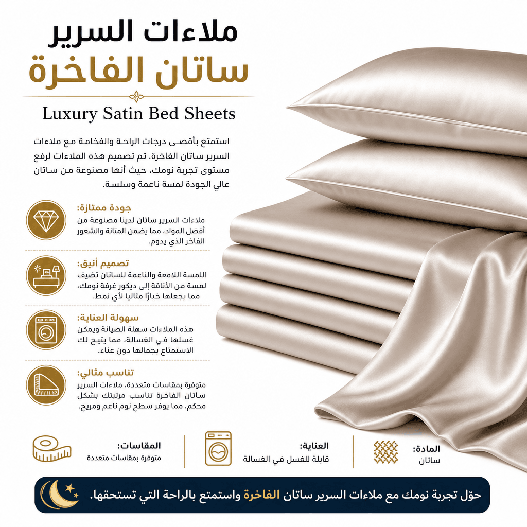 Luxury Satin Bed Sheets