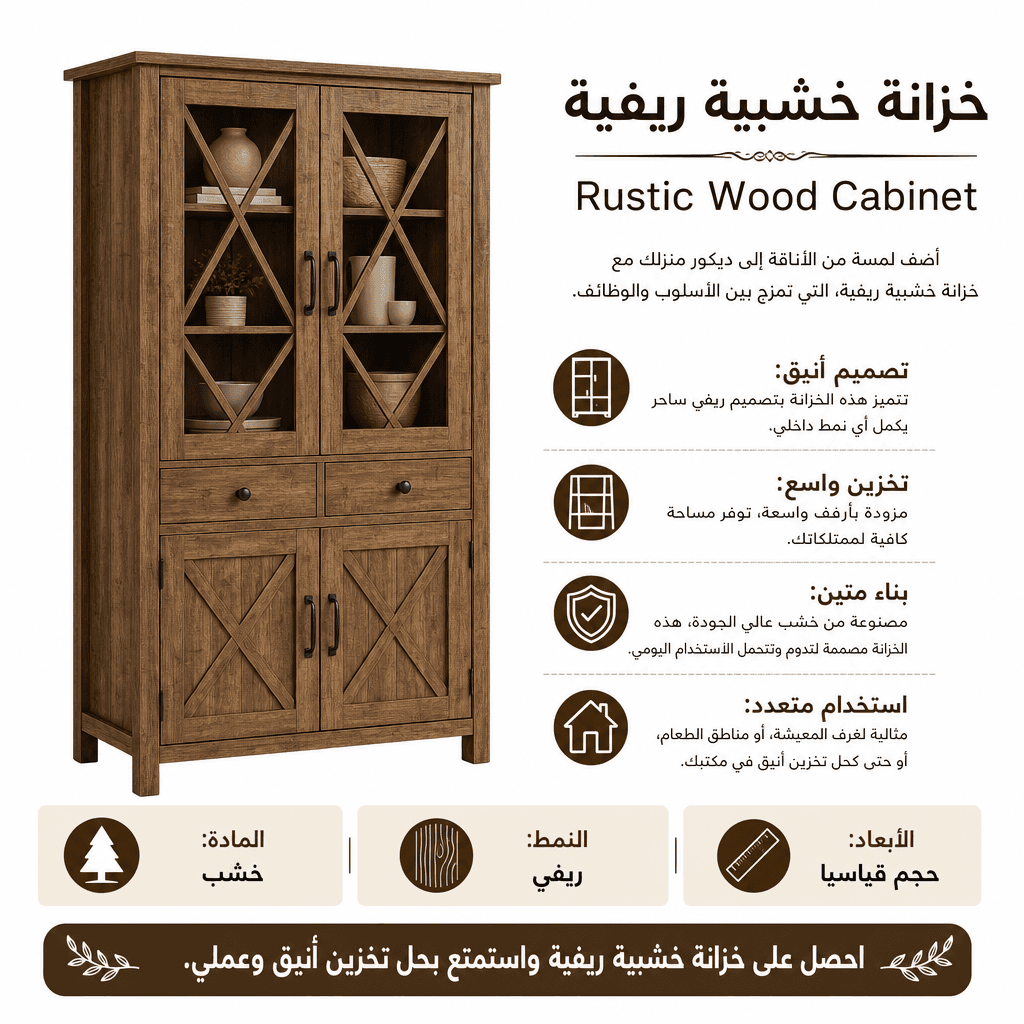 Rustic Wood Cabinet
