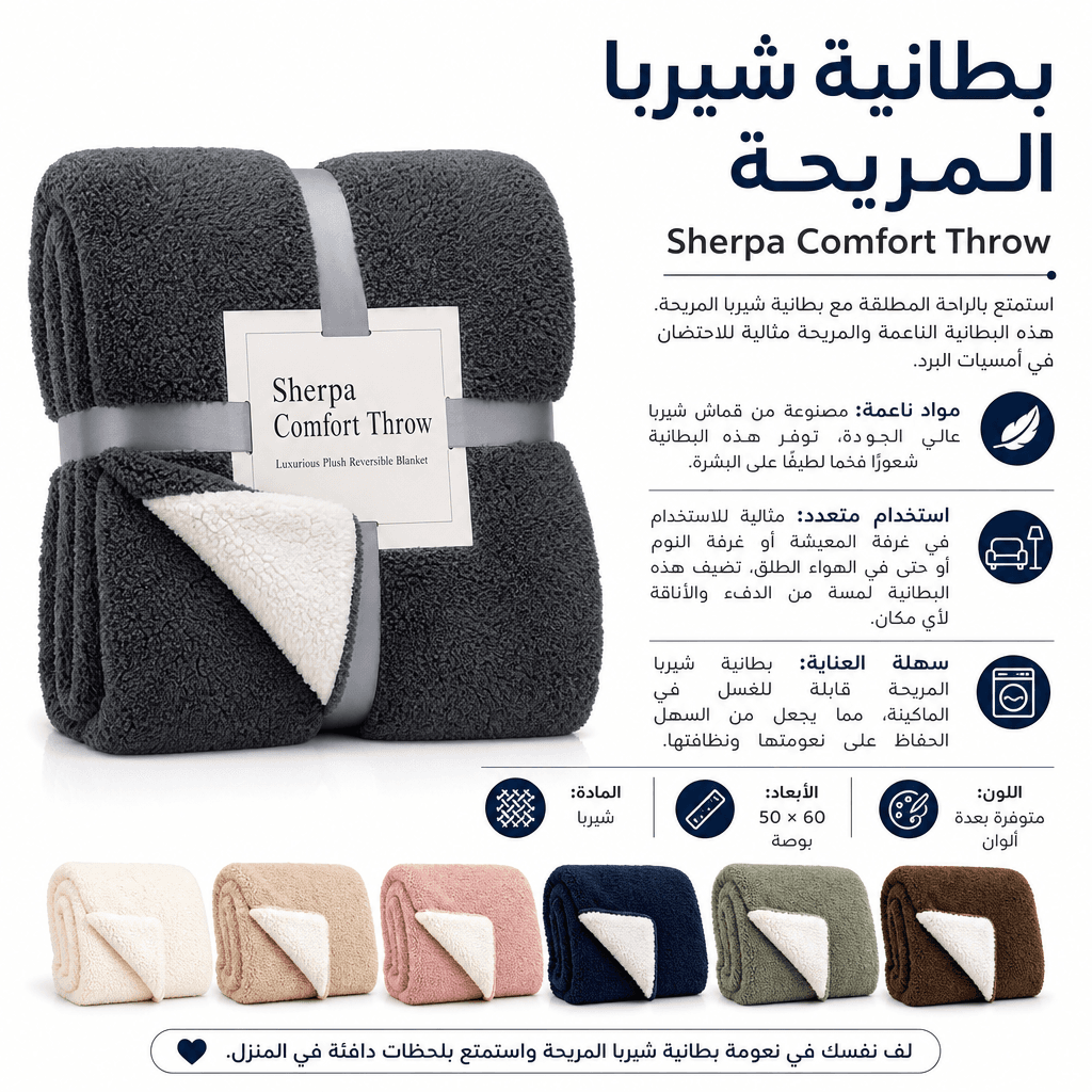 Sherpa Comfort Throw