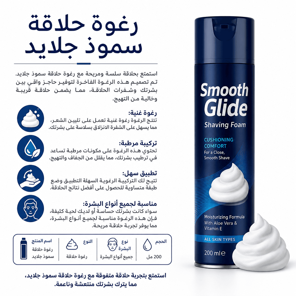 Smooth Glide Shaving Foam