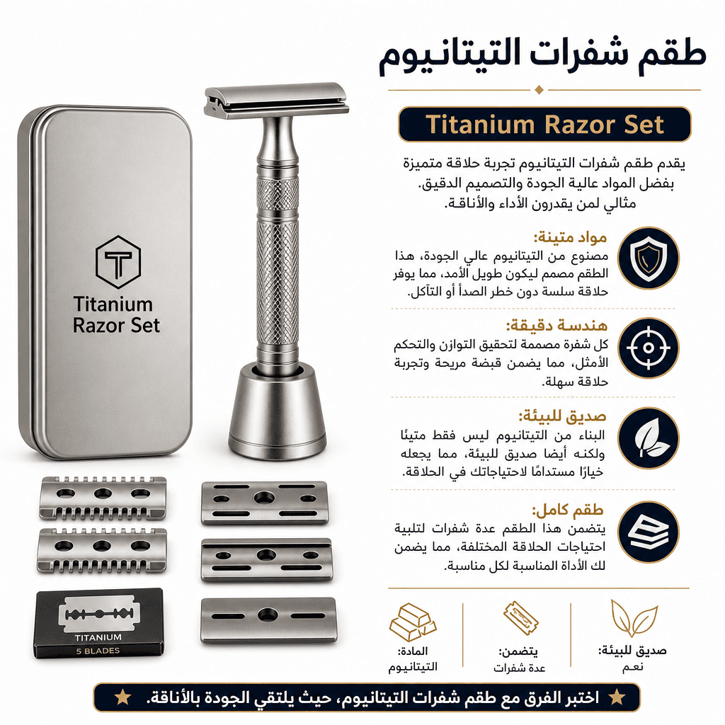 Titanium Razor Set
