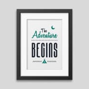 The adventure begins Framed poster product image