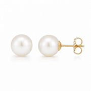 Kay Jewelers 14K Gold Pearl Earrings product image