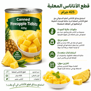 Canned Pineapple Tidbits 425g product image