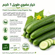 Fresh Cucumbers Long Organic 1kg product image