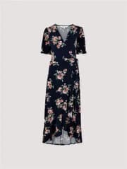 Floral Wrap Midi Dress product image