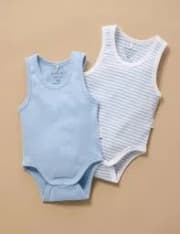 2-Pack Baby Cotton Bodysuits product image