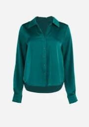 Women's Satin Button-Up Blouse product image