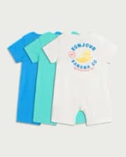 3-Pack Baby Cotton Rompers product image