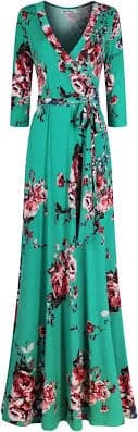 Women's Floral Wrap Maxi Dress product image
