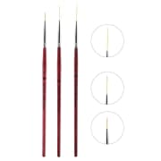 3pcs Nail Art Liner Painting Mane Brush Pen Drawing product image