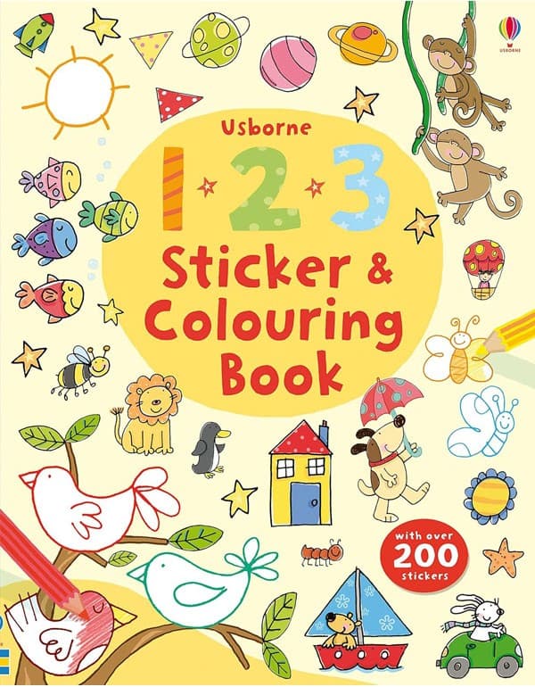 123 Sticker And Colouring Book