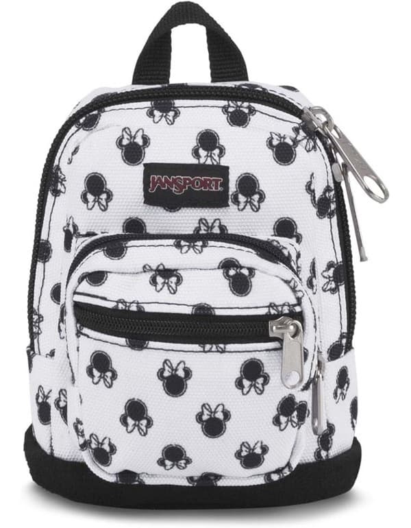 JanSport Disney Minnie White Bow Dot Mini Pouch