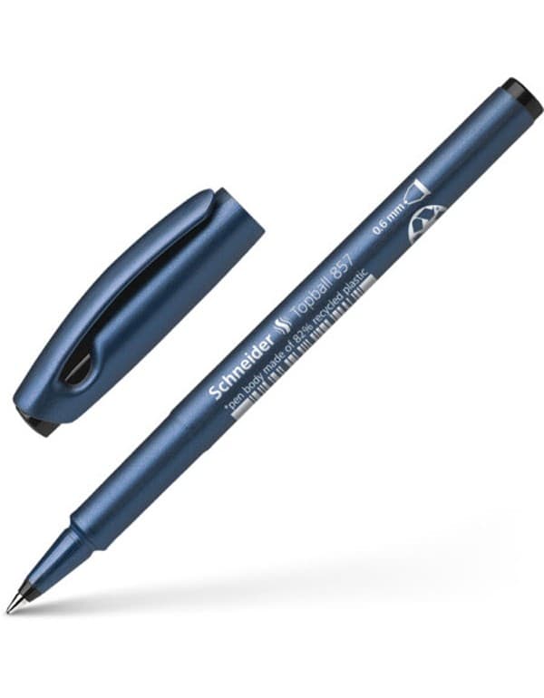 Schneider Topball 857 Rollerball Pen Black 0.6mm