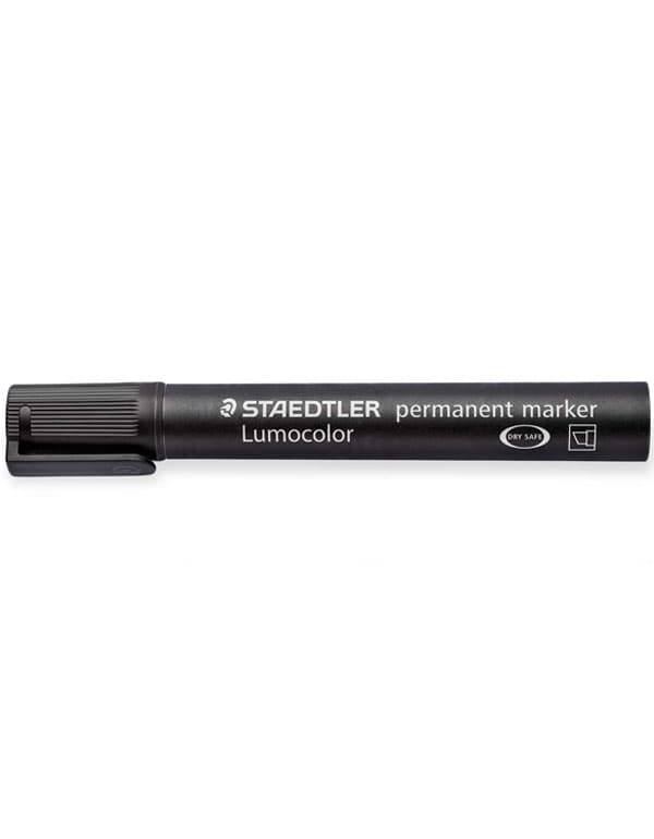 Staedtler Lumocolor Bevelled Permanent Marker Black