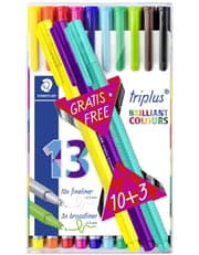 Staedtler Triplus Fineliner Marker Pens 0.3mm Pack of 13 Multicolor product image