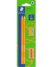 Staedtler Wopex Graphite Pencils Neon Kit Orange, with Sharpener and Eraser product image