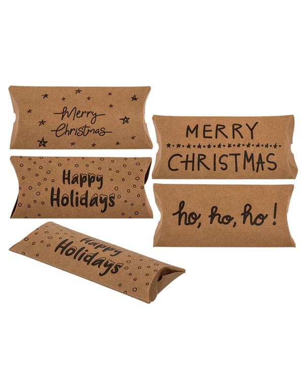 Christmas Paper Pillow Box