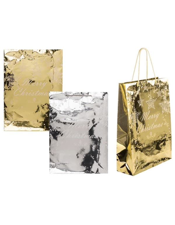 Glossy Christmas Paper Gift Bag