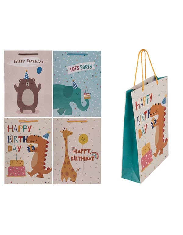 Birthday Animals Paper Gift Bag