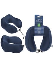 Dark Blue Deluxe Memory Foam Neck Cushion product image