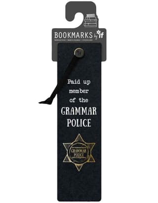 Literary Bookmarks Grammar Police