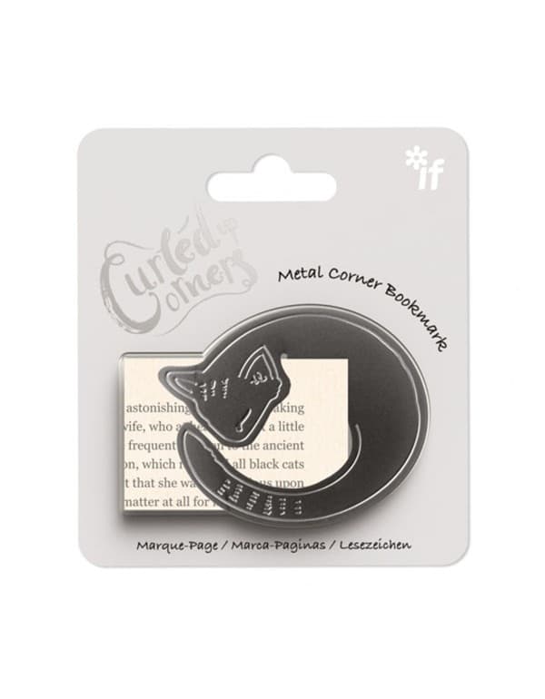 Curled Up Corners Bookmark - Cosy Cat