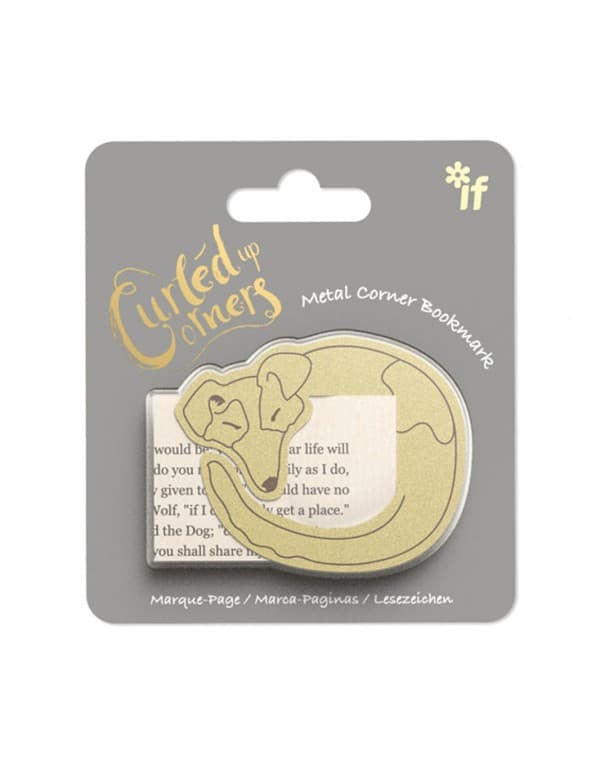 Curled Up Corners Bookmark - Drowsy Dog