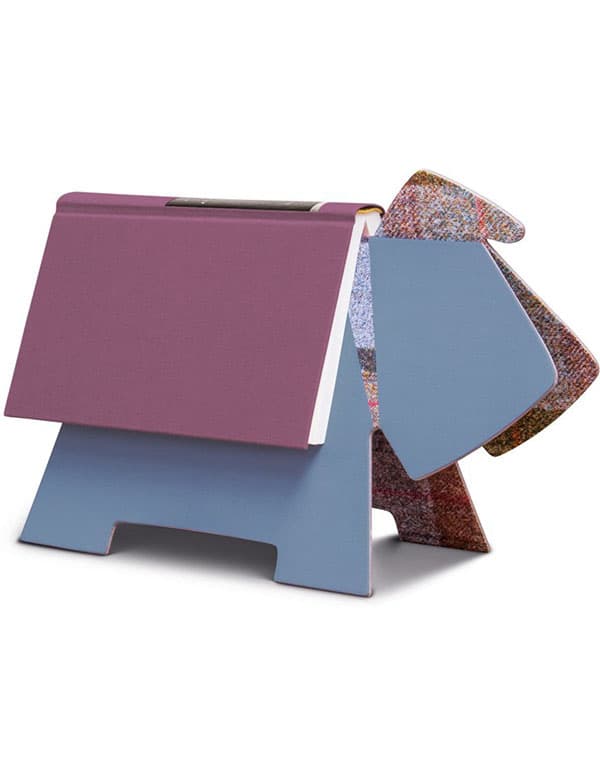 Stay! Doggy Book Rest Grey Plaid