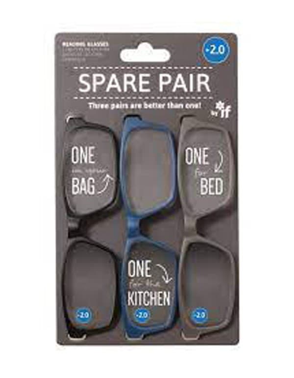 Spare Pair Reading Glasses - +2.0