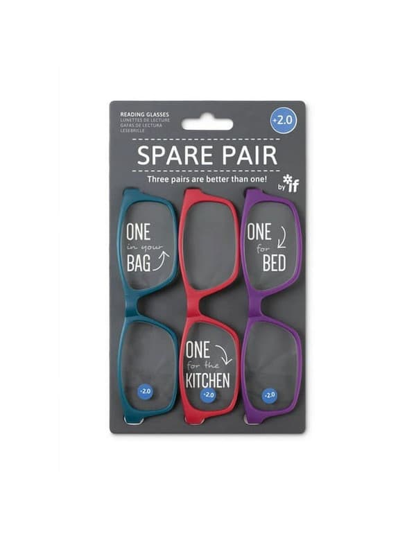 Spare Pair Reading Glasses - +2.0 (Brights)
