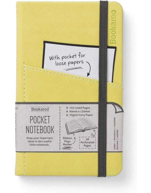 Bookaroo Pocket Journal - Lime (A6)