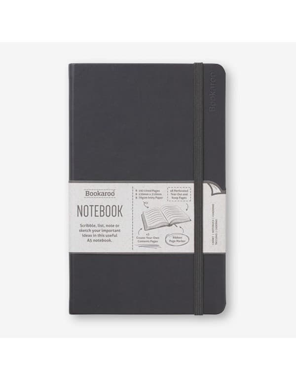 Bookaroo Journal - Black (A5)