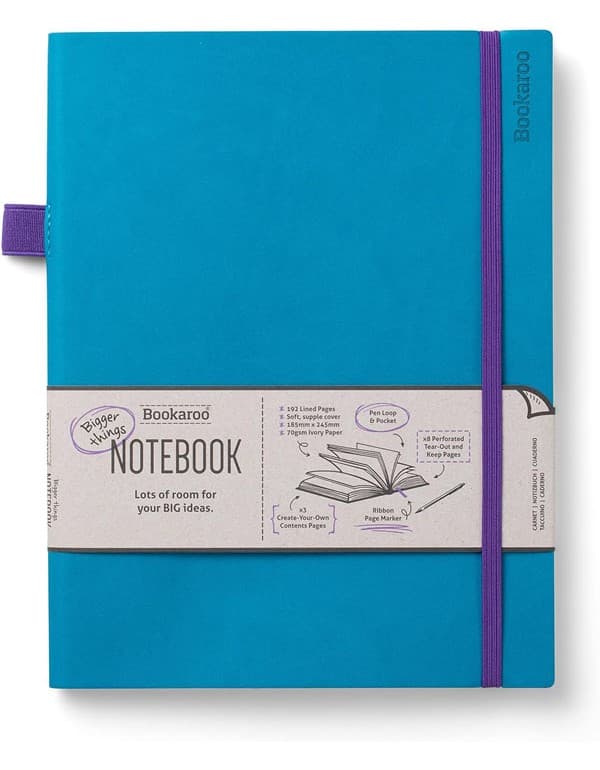 Bookaroo Bigger Things Notebook Journal - Turquoise