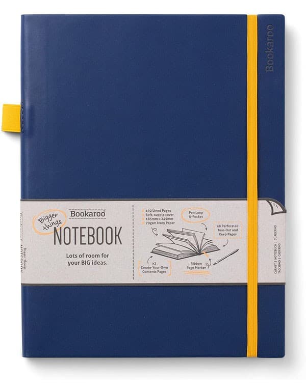 Bookaroo Bigger Things Notebook Journal - Navy