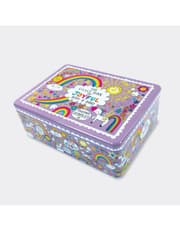 Flittered Rectangular Tin - Joyful Bits & Bobs product image