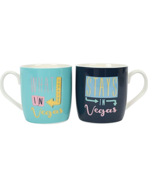 Set Of 2 What Happens In Vegas Mugs