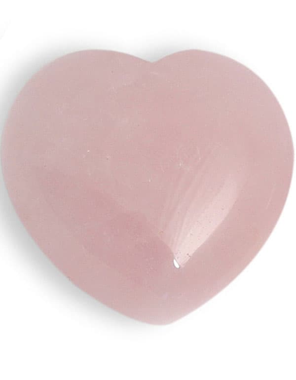Crystal Heart Stone Assorted Colors, Per Piece