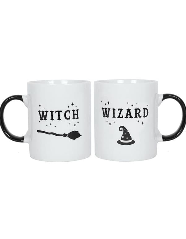 Witch And Wizard Mug Set