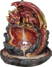 Red Dragon Backflow Incense Burner With Light product image